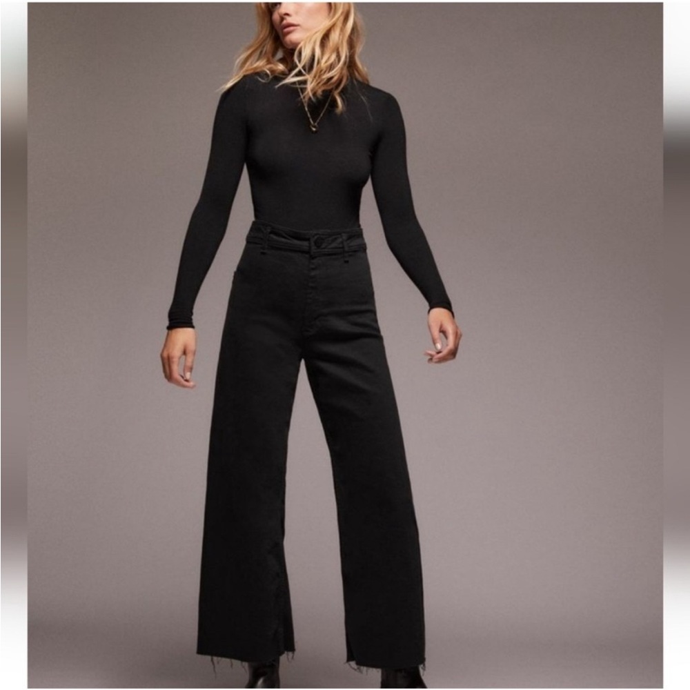 Zara The Marine Straight Jeans Black
